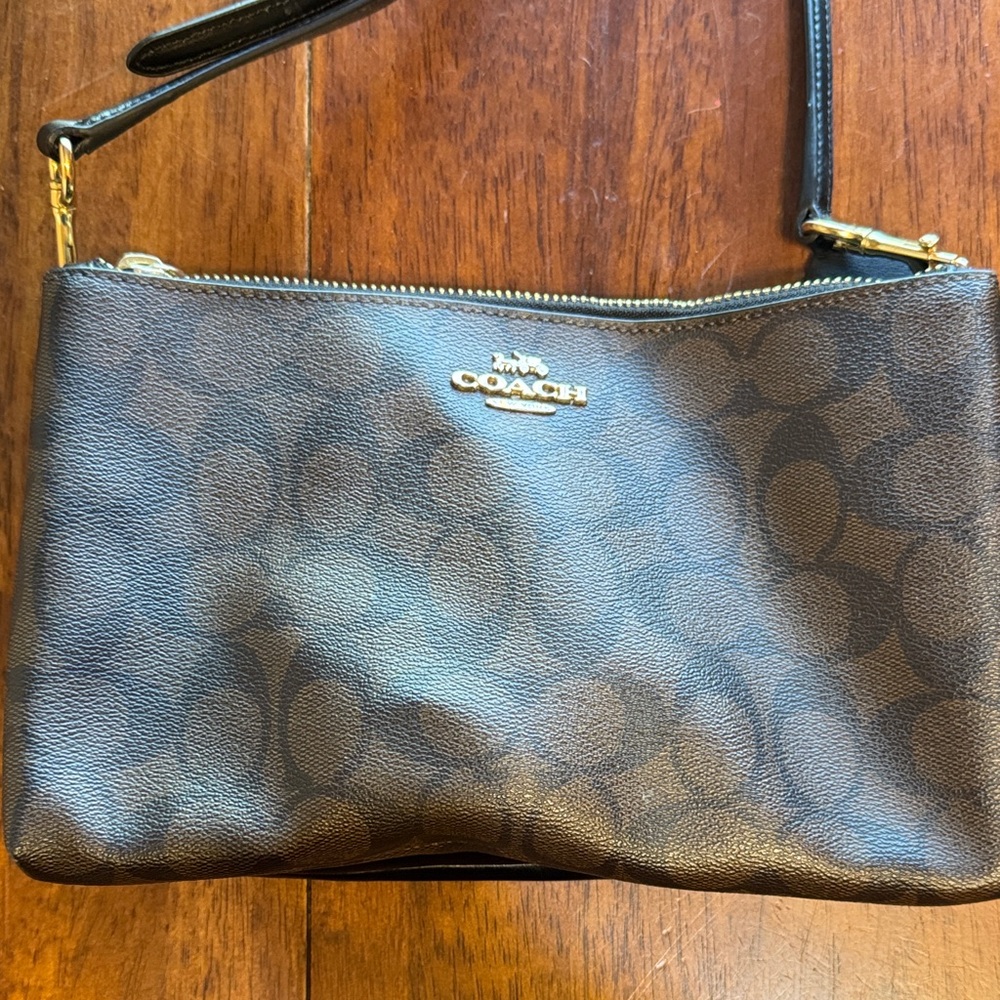 Coach Signature Brown Crossbody Bag